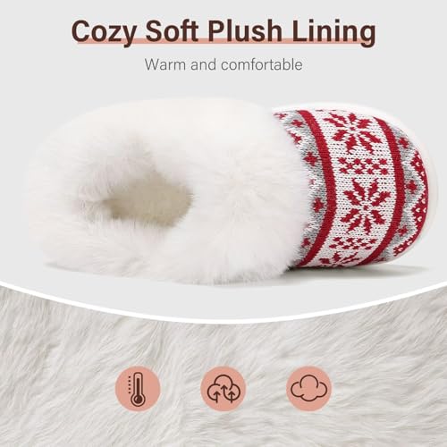 NineCiFun Women's Warm Fuzzy Cute Christmas Slippers - Memory Foam Insole, Bedroom & Gift4