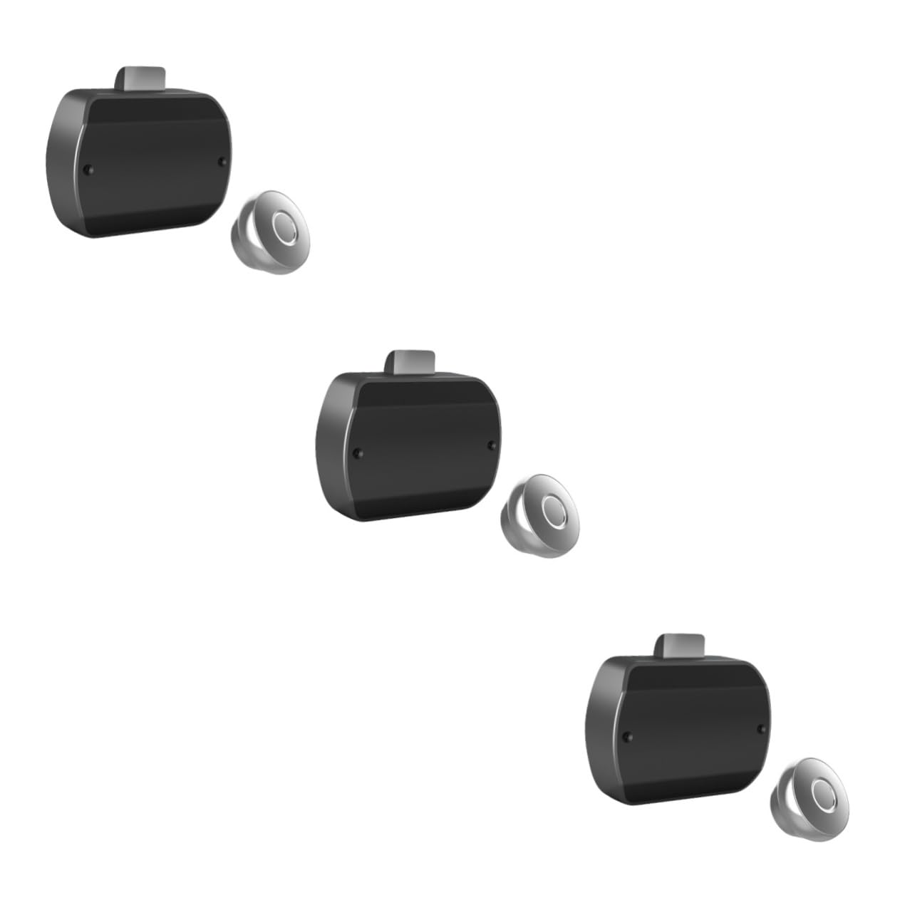 Holibanna 3 Pièces Serrure Intelligente à Digitale USB pour Maison et Bureau Remplacement de Serrure et Durable Aluminium et Abs