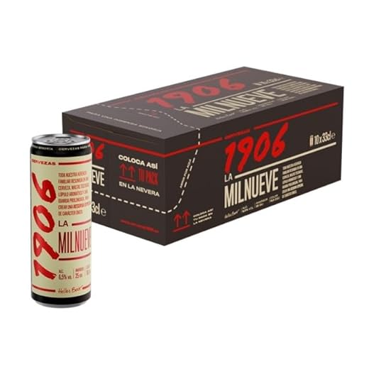 Reserva Especial 1906 - Cerveza Lager Extra con Delicioso Bouquet Tostado, Pack de 10 Latas de 33cl al 6,5%, Galardonada Internacionalmente