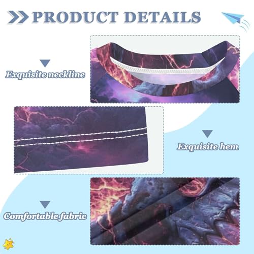 Boy Swimsuit Skull Lightning Cloud Cartoon Sunscreen T-Shirts Swimwear Sets UPF 50+3