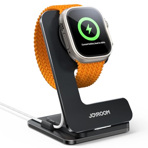 JOYROOM Apple Watch�p �[�d�X�^���h �y�܂��ݎ��z�A�b�v���E�H�b�` ���X�^���h �P�[�u�������� �[�d������� �z���_�[ �A���~ �[�d �h�b�N �[�d�@ �u������ Series10 9 8 7 6 SE ultra 5 4 3 2 38m