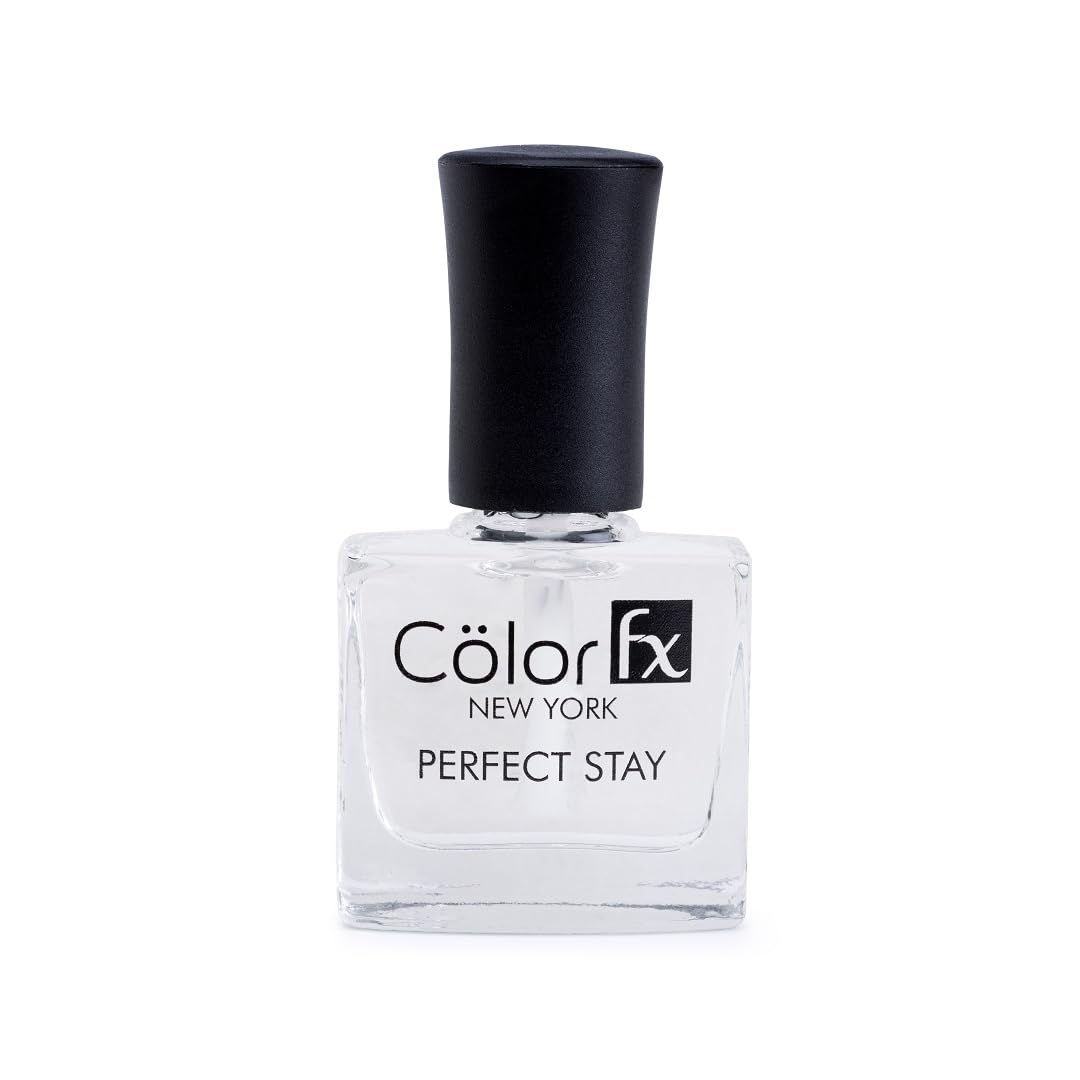 Color Fx White & Transparent Combo – Glossy Finish Nail Polish Set with Top Coat | Non-UV, 21 Toxin Free | Long-Lasting, Non-Yellowing, Chip Resistant | 9mL Each | Salon Quality for Women 3