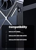 Fasgear Przedłużacz PCI-e 5.0, 16-pinowy (12+4) męski do PCI-E 5.0 3 x 8-pinowy, żeński, kabel przedłużający z 4 grzebieniami, 30 cm, 12 VHPWR kompatybilny z GPU 3090Ti i RTX serii 4000,16AWG, biały