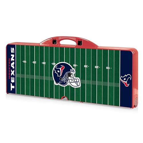 Image of PICNIC TIME NFL Picnic Table Portable Folding Table with Seats and Umbrella