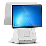 ● SYSTÈME DE POINT DE VENTE PROFESSIONNEL TOUT-EN-UN : La caisse enregistreuse est équipée d'un écran tactile de 15,6 pouces, offrant une haute définition et une résolution standard de 1366 x 768 pixels. L'écran principal est inclinable et les perforations du ventilateur assurent une dissipation thermique optimale.