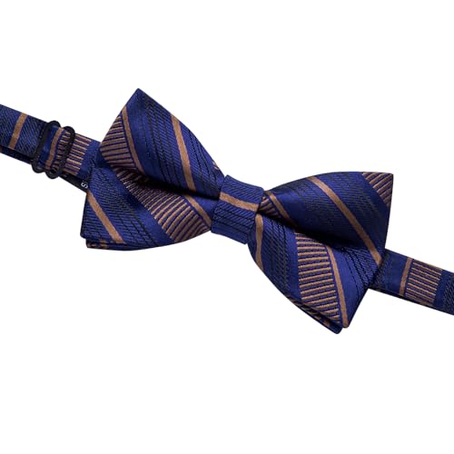 Image of YourTies Bow Ties for Men Pretied Bowties Solid Color Satin Bow Tie Formal Business Tuxedo Wedding Party Prom