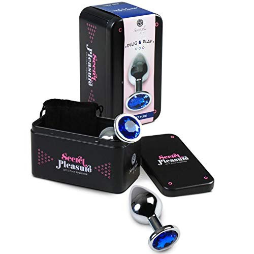 Secret Play Plug Anal en Aluminium Bleu Taille M