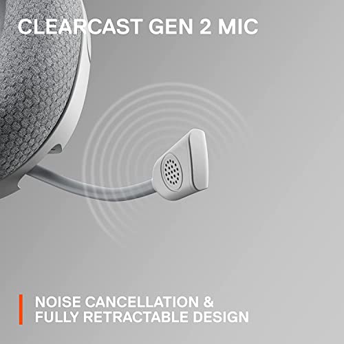 SteelSeries Arctis Nova 1P PS5 Headphones - Gaming Headset - 360° Space Sound - Memory Foam Ear Pads - Noise Cancelling Microphone - Also for PC, PS4, Switch, Xbox - White - image 9