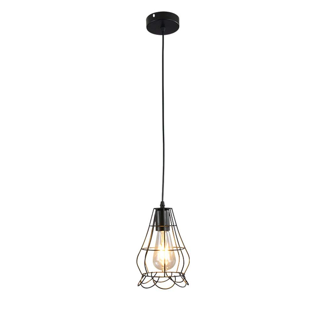Lustre industriel E27 pour table de salle à manger sombre