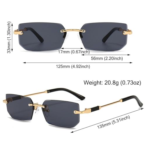 Sunglasses Uv400 Protection | Rimless Frameless Shades for Women Men | for Outdoor Sports4