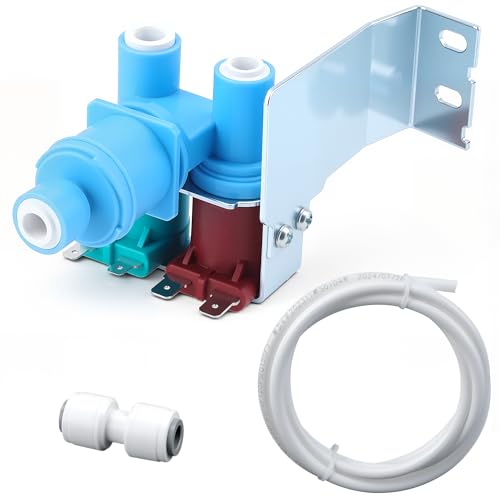 2315534 W10408179 WPW10179146 IMV708 Refrigerator Water Inlet Valve Kit fit for Whirlpool Kitchenaid Kenmore OEM 4389177 2188746 2186486 2188708 W10179146 2304757 2188622 2205762 W10408179VP LUXRILIX