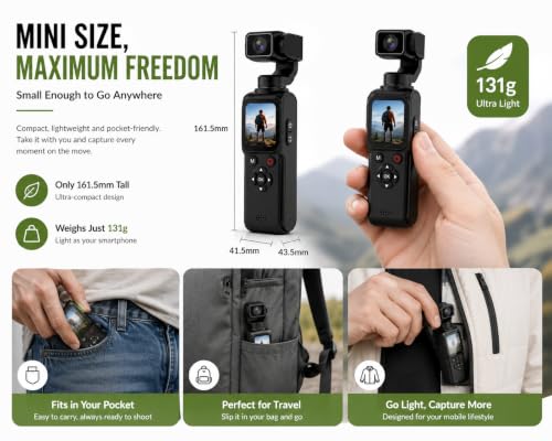 AUSHA 4K Smart Vlog Camera with 330° AI Face Tracking - Image 7