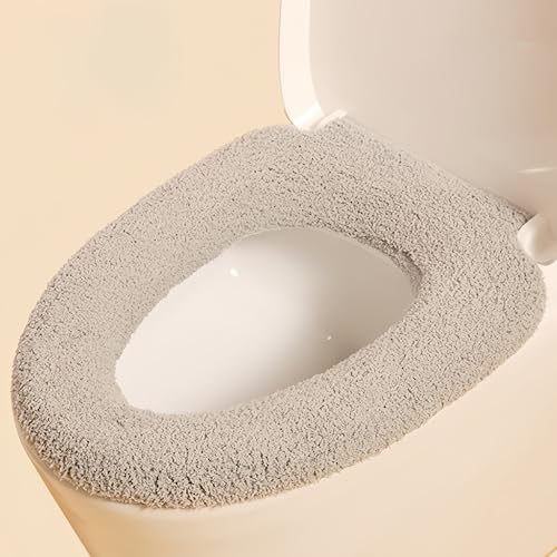 2PcsToilet Seat Cover, Toilet Seat Cover Cushion with Hanging Loop Bathroom Soft and Warm Washable Cover Pads — 사진 2