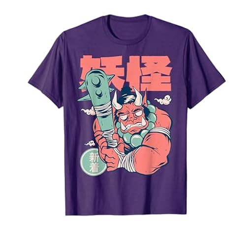 Japonés Oni Yokai Kanabo Demon Manga Anime Kanji Comic Art Camiseta | Ya disponible en tu tienda friki favorita! En mundofriki.es! Japonés Oni Yokai Kanabo Demon Manga Anime Kanji Comic Art Camiseta | Ya disponible en tu tienda friki favorita! En mundofriki.es!