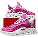 Breast Cancer Butterfly Shoes Running Walking Tennis Shoes Fashion Sneakers for Women Size 13 Men 15 Women