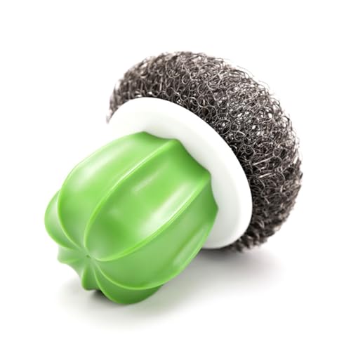 Image of Cactus Shaped Brush with Handle Remover Detachable Dish Bowl Ball Dish Pot Sink Washing Tool Kitchen Scrubber for Kitchen Black