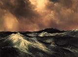 YIMACBJXX Famoso Cuadro en Lienzo Artistica Imagen Lienzo il mare arrabbiato di Moran para Decoración de Paredes 60x90cm