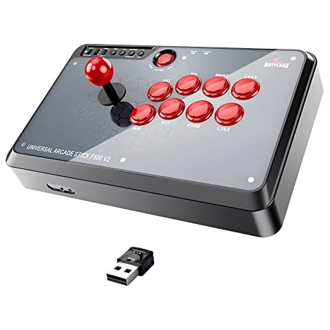PS5 Fighting Stick PS5 Fightstick MAYFLASH F500 Arcade FightStick joystick and MAGICBOOTS Bundle for PS5 PS4 Compatible PS5, Xbox Series S/X, PS4,PS3, Xbox One, Xbox 360, PC, Switch Cover