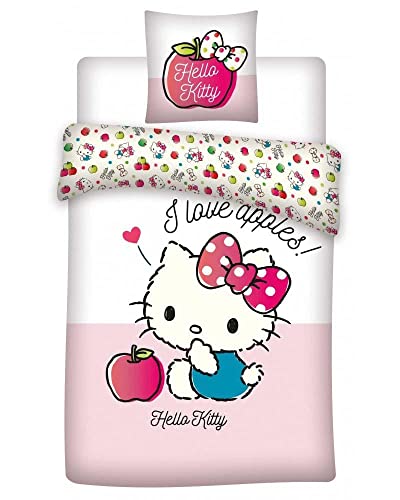 BrandMac Bed Linen - Junior Size 100 x 140 cm - Hello Kitty (1000407)