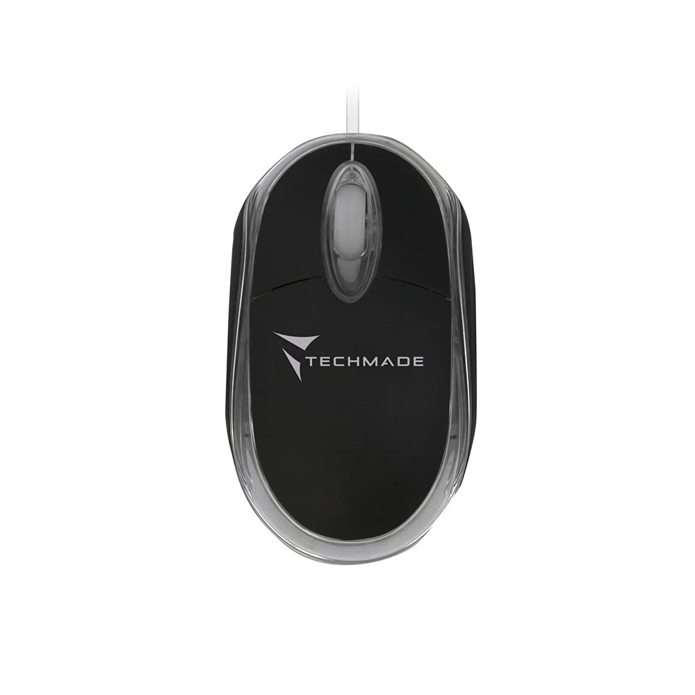 Techmade Schwarz Optische Mini-Usb-Maus, 800 Dpi,