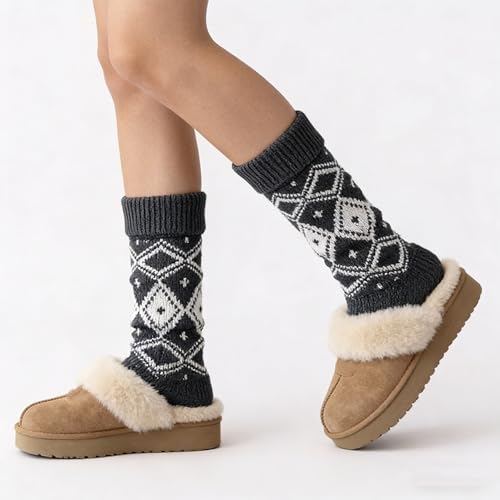 Image of Knitted Leg Warmers,womens leg warmers,Socks Long Yoga Ankle Warmers Women's Wool Warm Boot Socks