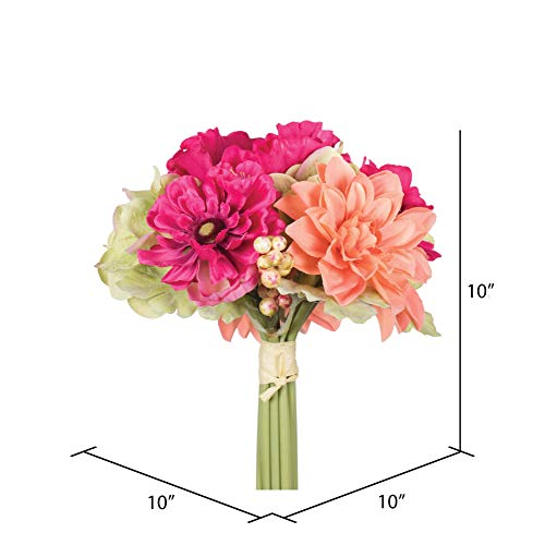 Vickerman Mixed Poppy and Dahlia Floral Stem Bundle #TOP26