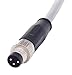 HARTING 21348000380050 Sensor Cable, A Coding, M8 Sensor Straight 3 Position Plug, Free End, 5 m, 16.404 ft
