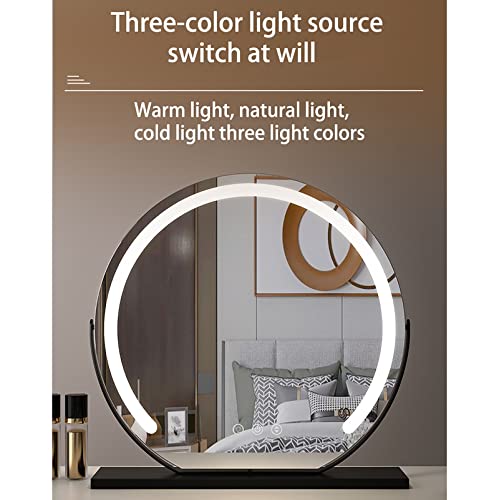 Espejo de maquillaje LED ajustable e inteligente con control táctil inductivo 3