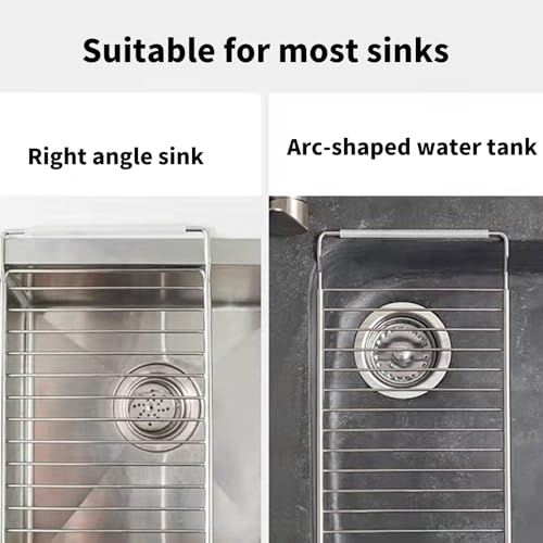 Escurridor de platos para fregadero: dile adiós al desorden en tu cocina con acero inoxidable 5