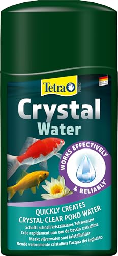 Tetra Pond CrystalWater - Wasserklärer gegen Trübungen für kristallklares Wasser im Gartenteich, 1 L