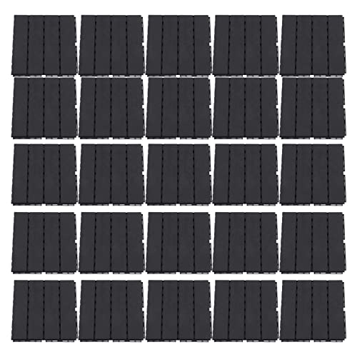 Dalles de terrasse dalles plastique emboîtables 30 pcs extérieur étanche