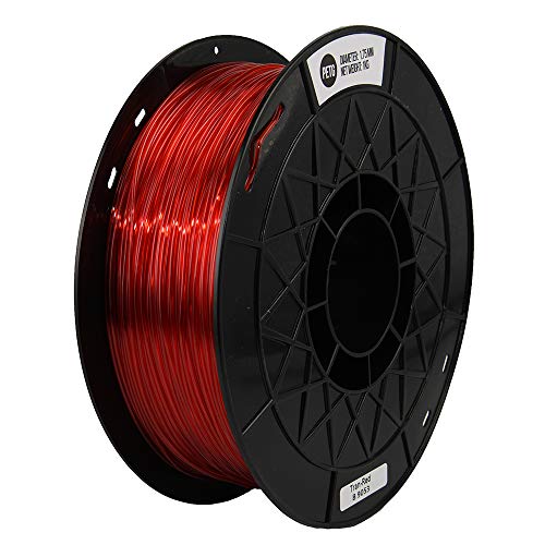 CCTREE 3D Printer PETG Filament 1.75MM For Ender 3 (Tran-Red)