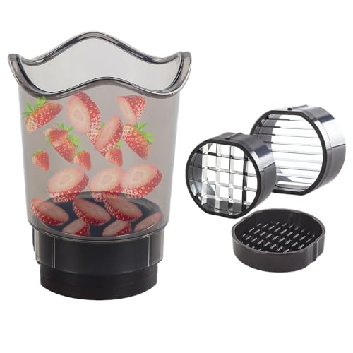 Fruit Cutter Cup - Cuchilla Huevo Desmontable - Utensilio De Cocina Ligero Y Eficiente Para Ensaladas, Huevos, Plátanos, Pepino Y Merienda Rápida Con Herramienta Multiusos