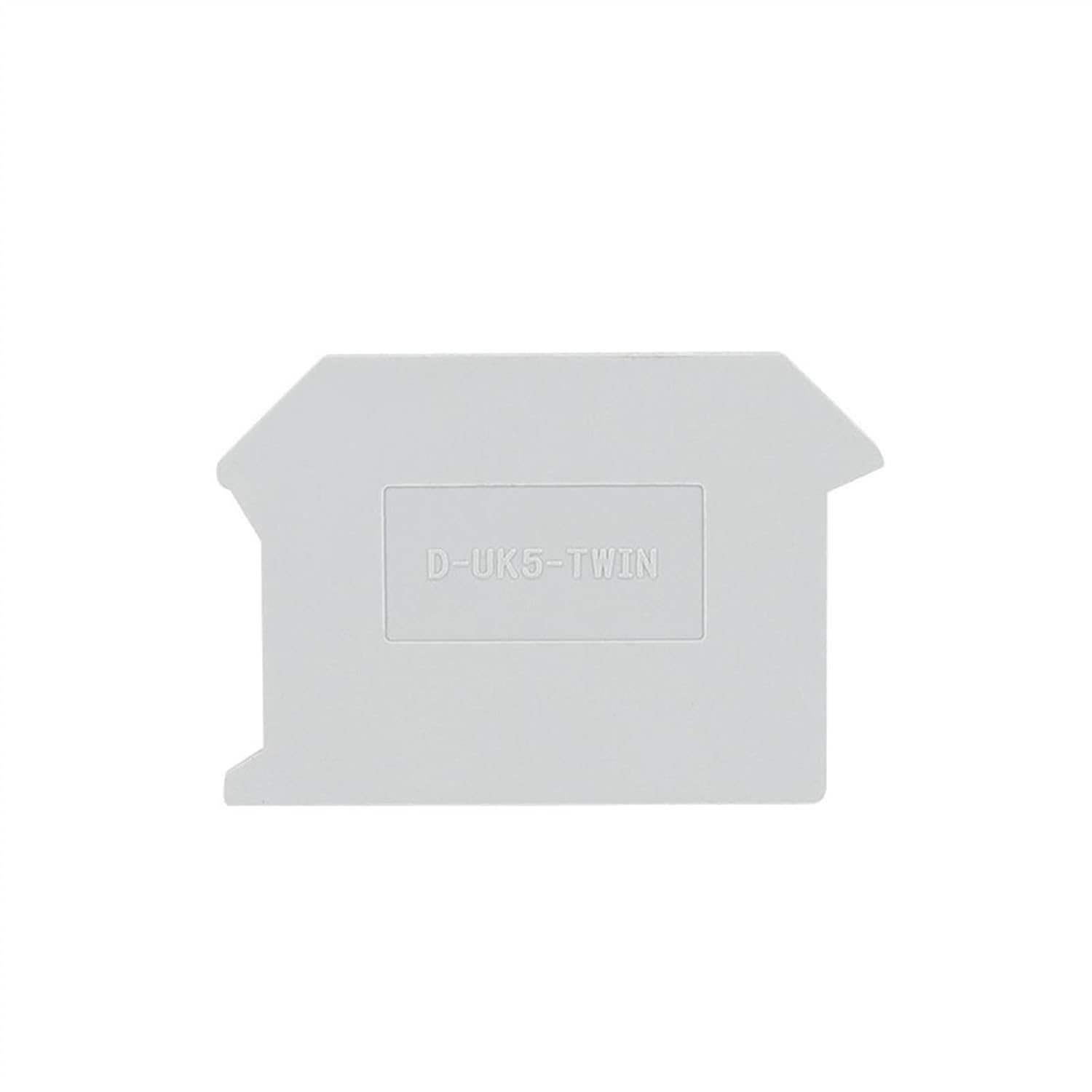DOUKI 100Pcs D-UK5TW End Barrier Plate for UK5 TW Wire Electrical Connector Rail Terminal Block Accessories D-UK-5TW End Cover