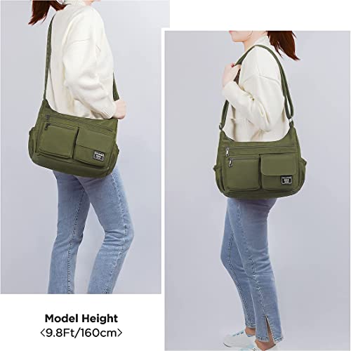 Image of VOLGANIK ROCK Crossbody Bags for Women RFID Lightweight Travel Shoulder Bag Waterproof Nylon purses and handbags Pocketbook