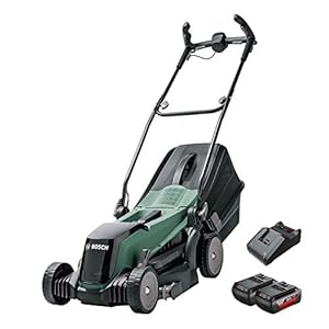 Bosch Accumaaier EasyRotak 36-550 (36 volt, 2x Accu 4,0 Ah, Maaibreedte: 37 cm, Gazonoppervlak tot 550 m², in kartonnen doos)