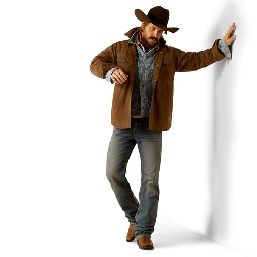 Ariat Men's Yellowstone Herder Waxed Shirt Jacket2