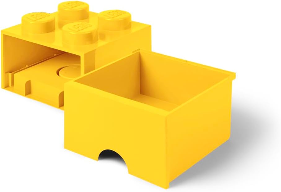 Lego Brick Drawer 4 Bright Yellow