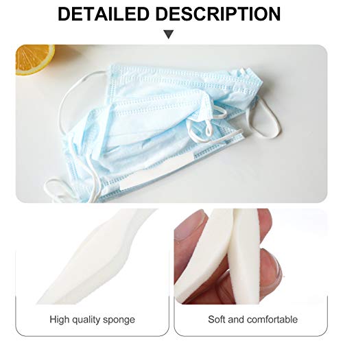EXCEART 50Pcs Almofada de Tiras da Ponte Do Nariz Almofada de Silicone da Almofada da Ponte Do Nariz