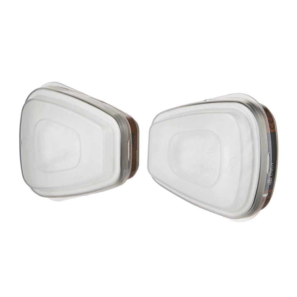3M 6055 Kit de Cartouche filtrante active, 1 Unité - Lot de 3 filtres (2 x 6055, 2 x 5935, 2 x 501)