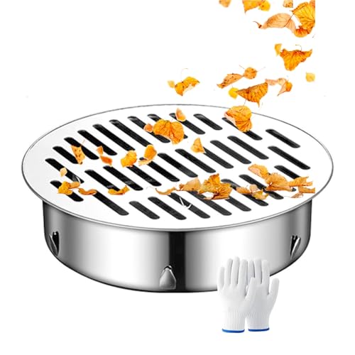 Stainless Steel Anti Blocking Floor Drain Strainers, Round Floor Drain Cover, 1.6