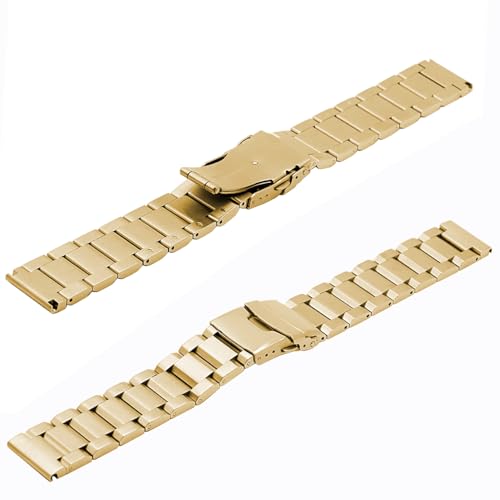 Bracelet montre acier inoxydable brossé massif chic avec boucle déployante - 6