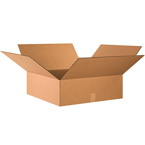 Image of TAPE LOGIC 24x24x8 Flat Corrugated Boxes, Flat, 24L x 24W x 8H, Pack of 10 | Shipping, Packaging, Moving, Storage Box for Home or Business, Strong Wholesale Bulk Boxes