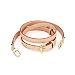 Replacement Vachetta Leather Strap for Speedy Neverfull Nano Adjustable Cross Body DIY Strap Width 7/10 in (Width 1.8cm(7/10 in))