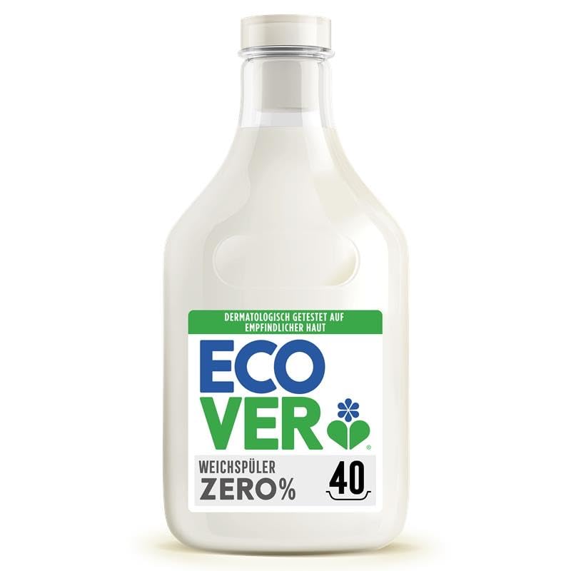 Ecover Weichspüler Nachfüllpack sorgt für weiche und geschmeidige Wäsche Zero 40 Wäschen 1L
