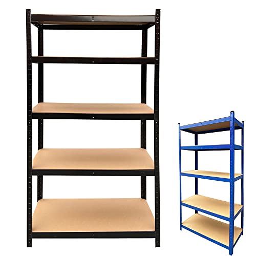 5-Tier Modern Bookcase, Heavy Duty Garage Storage, Utility Rack Shelves Organization Multipurpose Shelf For Shed Warehouse Basement Pantry, Height 170M #TOP3