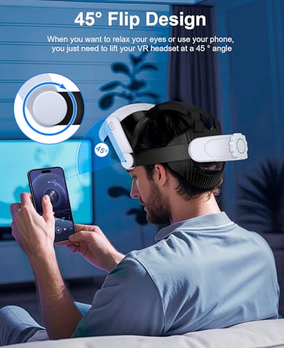 HASACOOL Head Strap Compatible with Meta Quest 3S/Quest 3/Quest 2,Adjustable Elite Strap Replacement VR Headset Accessories Head Strap Enhanced Support & Comfort & Reduce Pressure - Image 5