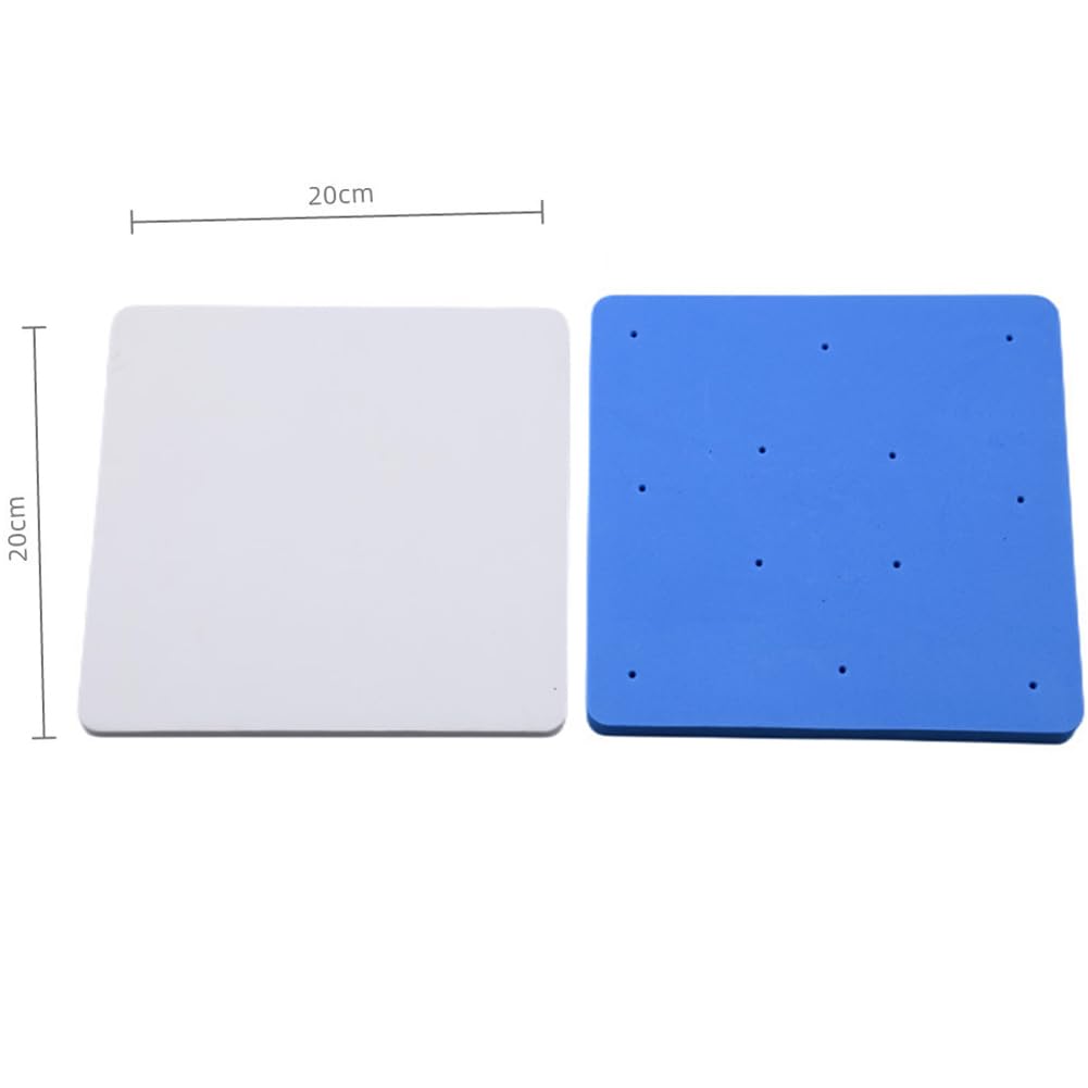 2Pcs Square Fondant Foam Pad 12 Holes Sugar Flower Sponge Pad Mat Sugar Flower Fondant Gumpaste Chocolate Modelling Drying Pad Tray Tools for Baking Cake Decoration DIY Sugarcraft Clay Supplies