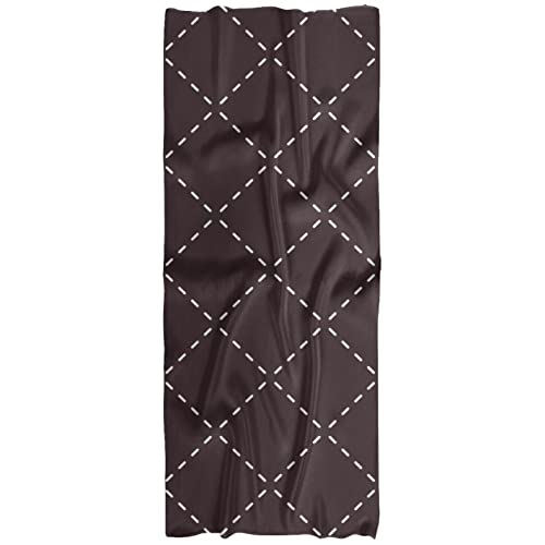 Bufanda ligera para mujer, primavera, otoño, invierno, chal envolvente, rejilla marrón oscuro, Varios colores