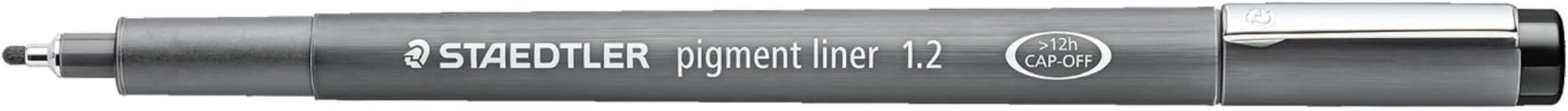 Pigment Liner, 1.2 mm, 308 Black, Pack of 1, 308 12-9
